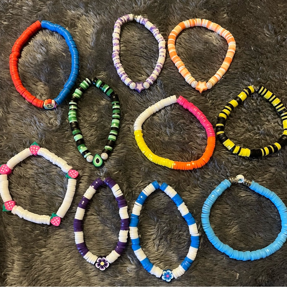 3 Beaded Bracelets, HANDMADE by me💗